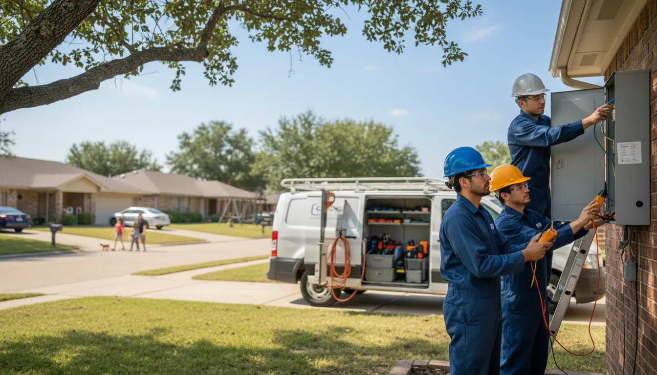 Certified electrician providing emergency electrical services in Hyde, PA
